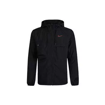 Мужская спортивная куртка с капюшоном с логотипом Nike, черная CU5000-010 XL