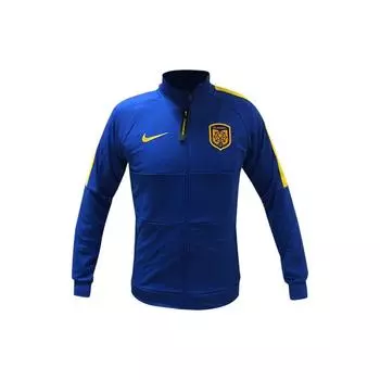Мужская спортивная куртка с однотонным логотипом Nike FW22 и воротником-стойкой, синяя CI8032-480 M