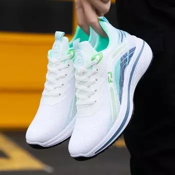 Мужская спортивная мужская обувь, новая весенняя универсальная дышащая обувь с увеличенным размером, модная обувь из сетки, мужская повседневная обувь для бега, импортная мужская обувь 39 чёрный