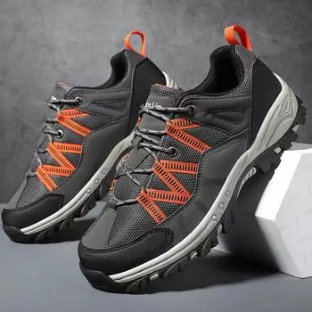 Мужская спортивная обувь больших размеров Four Seasons, спортивная обувь для походов на открытом воздухе, мужская спортивная обувь 40 чёрный