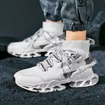 Мужская спортивная обувь больших размеров, обувь больших размеров 48, дышащая обувь для бега, модная сетчатая платформа, размеры 39–48 39 красный