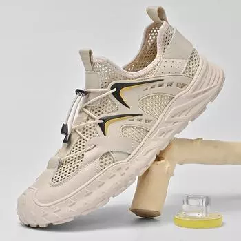 Мужская спортивная обувь для активного отдыха из сетки, дышащая обувь для велоспорта, высококачественная обувь для походов и тренировок 39 чёрный