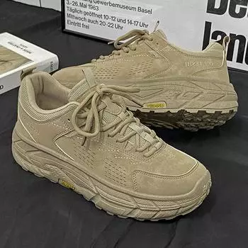 Мужская спортивная обувь для прогулок на открытом воздухе, кроссовки для походов, толстая подошва, износостойкая, дышащая, мягкая, удобная, на все времена года 39 чёрный