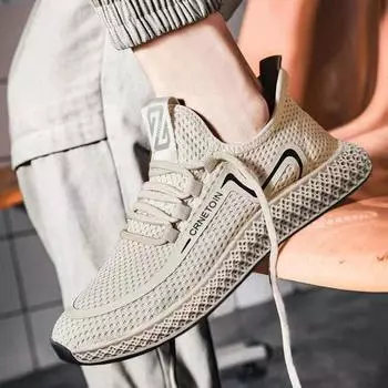 Мужская спортивная обувь, дышащая повседневная кожаная обувь на мягкой подошве, универсальные кроссовки, мужские одиночные туфли 39 белый