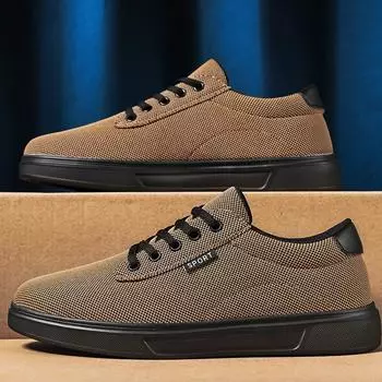 Мужская спортивная обувь Холщовая обувь Спортивная обувь с вулканизированной подошвой 39 серый