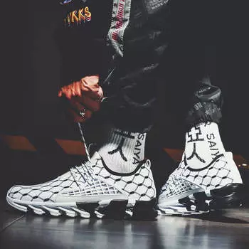 Мужская спортивная обувь Легкая атлетика Кроссовки Man Us 7 Мужская спортивная обувь Бренды Слипоны Мужские сетчатые кроссовки Фуксия Теннисный номер 38 6 чёрный