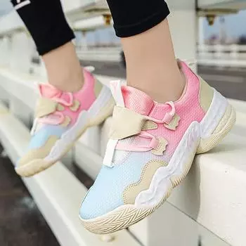 Мужская спортивная обувь Модная дышащая мужская баскетбольная обувь с сеткой Удобная нескользящая тренировочная обувь Мужская износостойкая мужская повседневная спортивная обувь 40