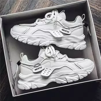 Мужская спортивная обувь на толстой подошве, всесезонная, новая, мягкая подошва, модная, повседневная, спортивная обувь, кроссовки для бега на открытом воздухе, для студентов, мужские кроссовки 39