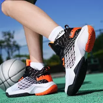 Мужская спортивная обувь Новое поступление Баскетбольная обувь Мужская дышащая удобная спортивная обувь Унисекс Мужчины Женщины Тренировочные спортивные кроссовки Размер 36-46 36 синий