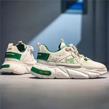 Мужская спортивная обувь осень 2023, увеличивающая рост: Дышащие, модные и удобные для отдыха. 42 оранжевый