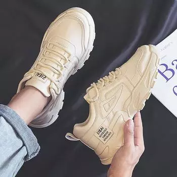 Мужская спортивная обувь Повседневная обувь Спортивная универсальная белая обувь Мужская кожаная обувь Модная обувь для папы Обувь для сноуборда Мужская 39 белый