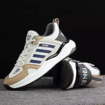 Мужская спортивная обувь с дышащей сеткой, легкие кроссовки для бега на мягкой подошве, студенческая спортивная обувь, модная мужская обувь 39