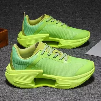 Мужская спортивная обувь сетчатые дышащие кроссовки для бега на открытом воздухе модные сверхлегкие удобные нескользящие повседневные теннисные туфли для мужчин 36 серый