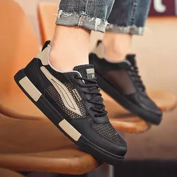 Мужская спортивная обувь, удобная повседневная обувь для скейтборда, кроссовки больших размеров для бега, обувь для студентов больших размеров EU: 39