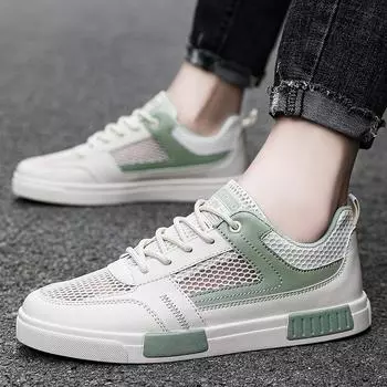 Мужская спортивная обувь, удобная повседневная обувь для скейтбординга, летние кроссовки для бега для студентов больших размеров EU: 39