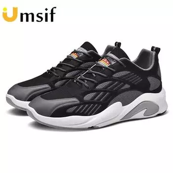 Мужская спортивная обувь, весна-лето, новая модная обувь для бега, повседневная обувь на дышащей толстой подошве 39