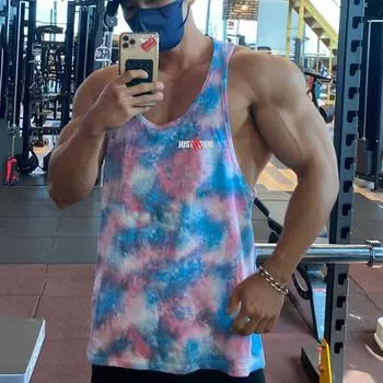 Мужская спортивная одежда Muscleguys, летняя камуфляжная модная футболка без рукавов для спорта на открытом воздухе, впитывающая пот майка M