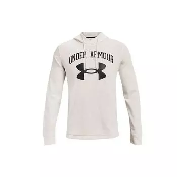 Мужская спортивная толстовка с флисовым принтом Under Armour Rival, белая 1361559-112 XL