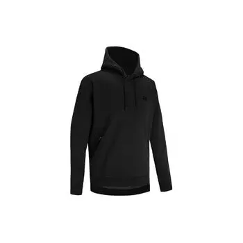 Мужская спортивная толстовка с капюшоном Under Armour Letter Fleece, черная 1357071-001 L