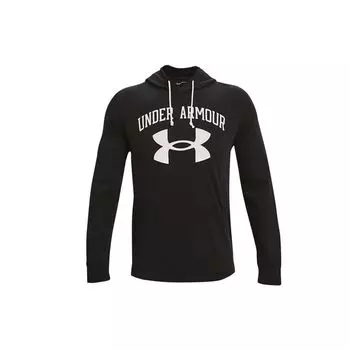 Мужская спортивная толстовка Under Armour Rival Fleece Printed, черная 1361559-001 S