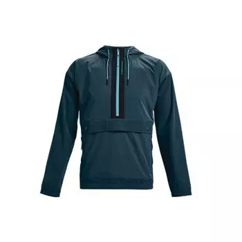 Мужская спортивная толстовка Under Armour Rush Series Popover с полумолнией, синяя толстовка 1366188-413 M