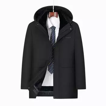 Мужская стеганая куртка с капюшоном и съемной подкладкой, двухкомпонентная стеганая куртка 175