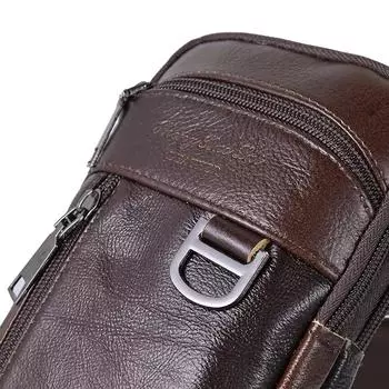 Мужская стильная сумка через плечо, водонепроницаемая кожаная простая сумка на плечо, легкая винтажная поясная сумка, мужская дорожная уличная сумка