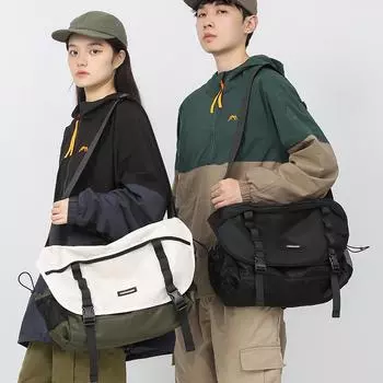 Мужская сумка через плечо большой вместимости Женская сумка через плечо