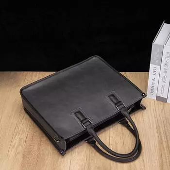 Мужская сумка через плечо Business Commuter Messenger Bag 14 дюймов Компьютерная сумка Швейный износостойкий портфель 39cm*9cm*30cm серый