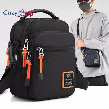 Мужская сумка через плечо Cozy Up для улицы, сумка через плечо для спорта и отдыха, многофункциональная поясная сумка 15cm * 9cm * 20cm чёрный