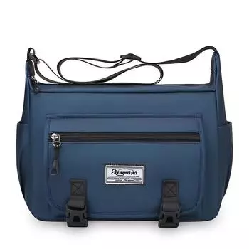 Мужская сумка через плечо Деловая сумка Дорожная Многокарманная Водонепроницаемая Сумка через плечо темно-синий