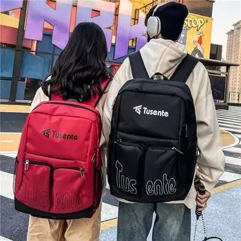 Мужская сумка через плечо для обуви большой емкости Женский дорожный рюкзак Студенческая школьная сумка красный