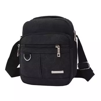 Мужская сумка через плечо, холст, сумка-мессенджер, повседневная дорожная сумка хаки