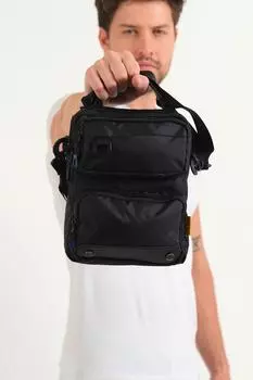 Мужская сумка через плечо и нагрудная сумка с качественным ремешком и молнией