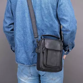Мужская сумка через плечо из натуральной кожи премиум-класса, мужская сумка через плечо из коровьей кожи с верхним слоем, мужская деловая сумка через плечо