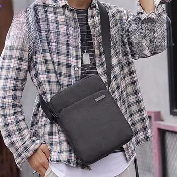 Мужская сумка через плечо, корейская версия, повседневная простая сумка, модная мужская сумка через плечо, мужская сумка синий