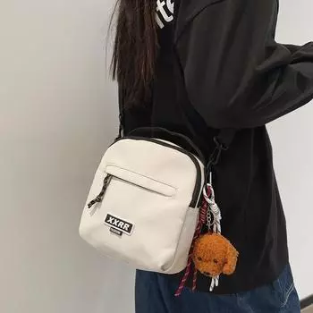 Мужская сумка через плечо Mini Crossbody Маленький рюкзак Light Мужская сумка через плечо чёрный