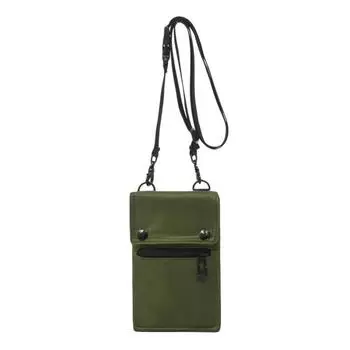 Мужская сумка через плечо, многофункциональная маленькая нейлоновая тканевая сумка через плечо, дорожная маленькая сумка, водостойкая One Size зелёный