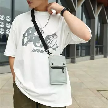 Мужская сумка через плечо, многофункциональная маленькая нейлоновая тканевая сумка через плечо, дорожная маленькая сумка, водостойкая зелёный