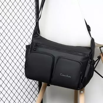 Мужская сумка через плечо, многофункциональная, спортивная сумка на грудь, водонепроницаемая, маленькая сумка-хобо серый