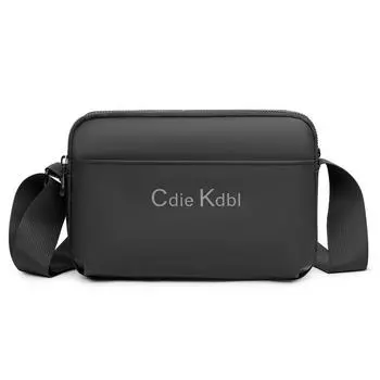 Мужская сумка через плечо Многосекционная Большая вместимость Наплечная сумка чёрный