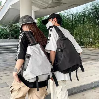 Мужская сумка через плечо, модная функциональная сумка через плечо, мужской многофункциональный рюкзак через плечо большой емкости серый