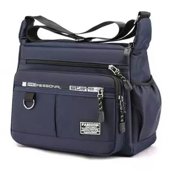 Мужская сумка через плечо, модная, холщовая, деловая, женская, сумка через плечо, для отдыха, мужские сумки-мессенджеры, сумка-портфель темно-синий