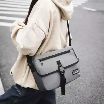 Мужская сумка через плечо, модная ретро-сумка почтальона, мужская сумка, трендовая функциональная сумка-мессенджер, дорожная сумка для отдыха серый