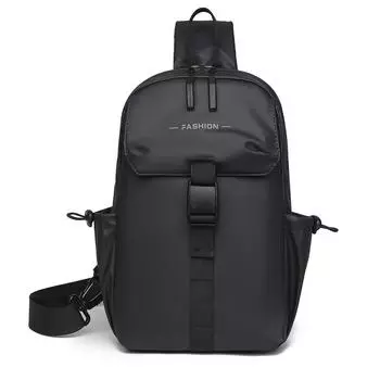 Мужская сумка через плечо, нагрудная сумка для мобильного телефона, спортивная сумка через плечо чёрный