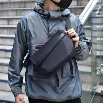 Мужская сумка через плечо, нагрудная сумка, сумка-мессенджер, сумка для верховой езды, мотоциклетный рюкзак, мужская спортивная сумка через плечо чёрный