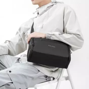 Мужская сумка через плечо Оксфордская сумка через плечо Мужская сумка-мессенджер серый