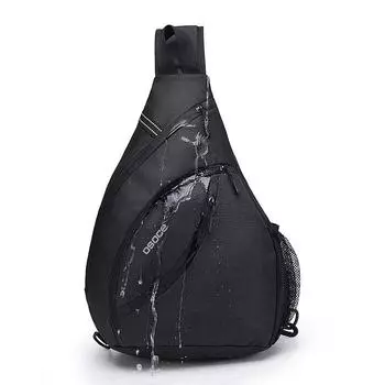 Мужская сумка через плечо, повседневная мужская и женская нагрудная сумка, водонепроницаемая нагрудная сумка чёрный