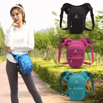 Мужская сумка через плечо с регулируемым ремешком, водонепроницаемая, с несколькими карманами, поясная сумка из мягкой ткани, спортивная чёрный