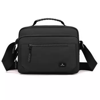 Мужская сумка через плечо, сумка через плечо, многослойная сумка Oxford чёрный